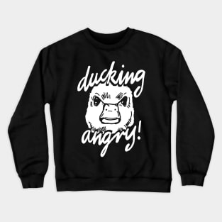 Angry Duck Meme Crewneck Sweatshirt